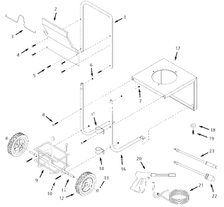 Part Location Diagram of MJ102100AV Campbell Hausfeld Screw-1/4 - 20 X 3/4